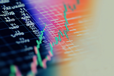 Graphiques de croissance d'investissement et portefeuille